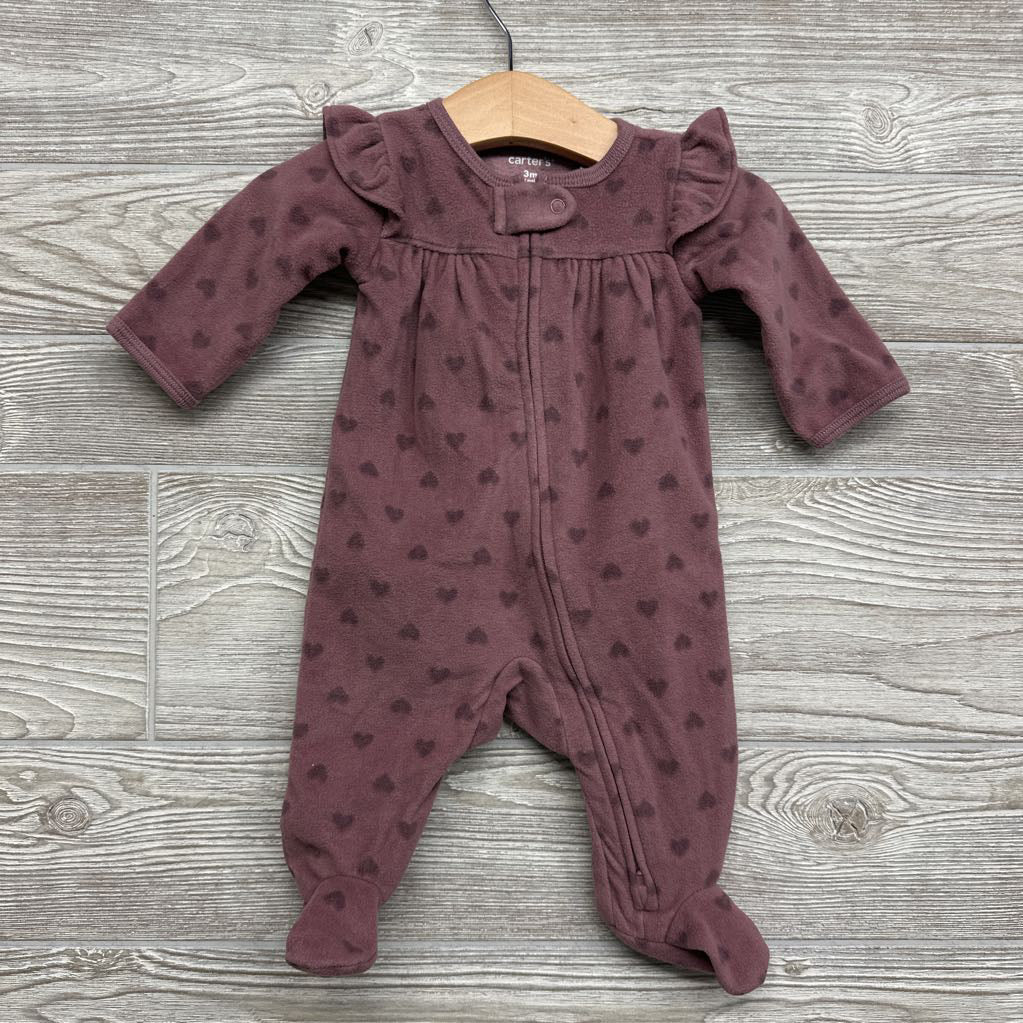 Fleece Sleep & Play Hearts 3M