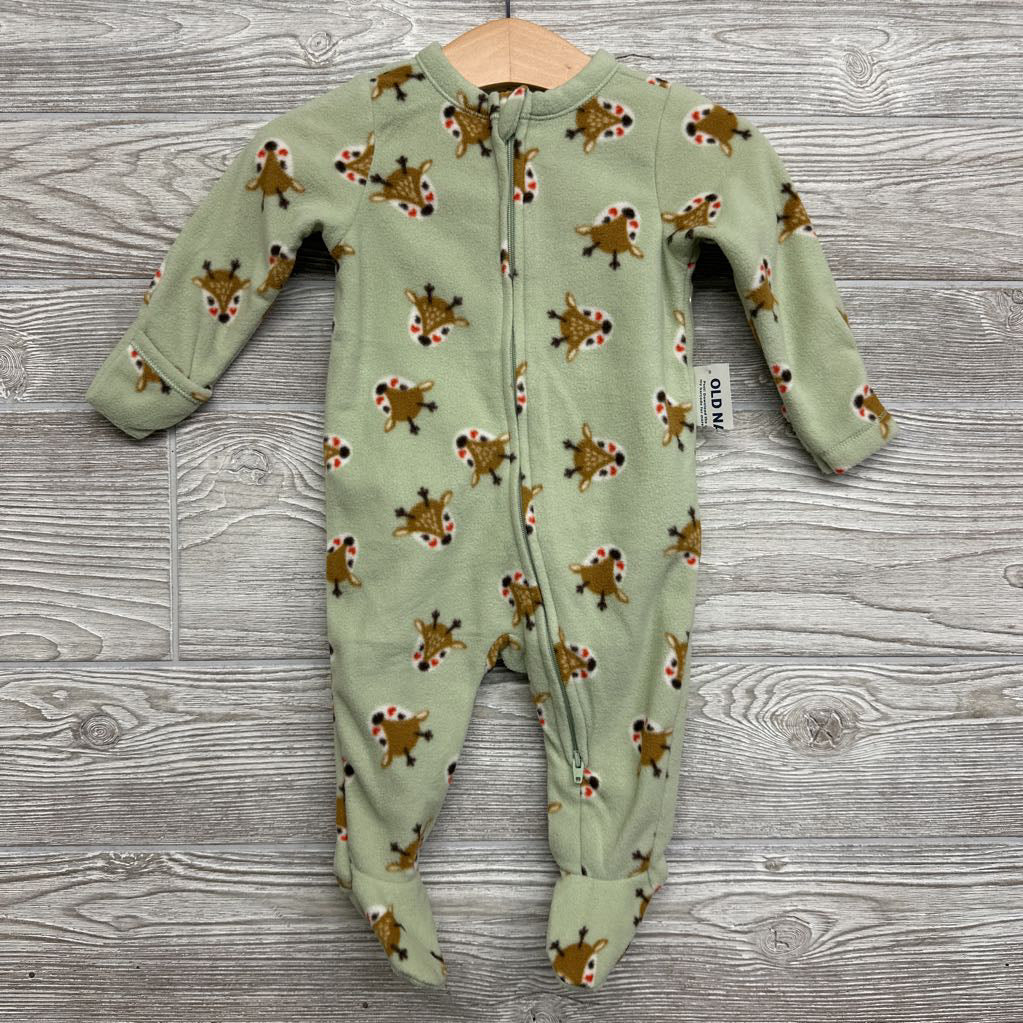 NEW Fleece Sleeper Reindeer 3-6M