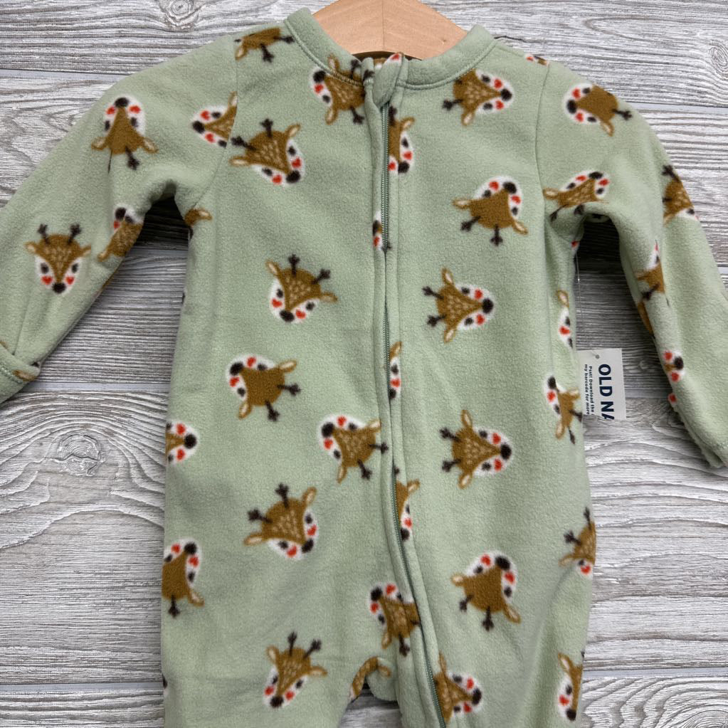 NEW Fleece Sleeper Reindeer 3-6M