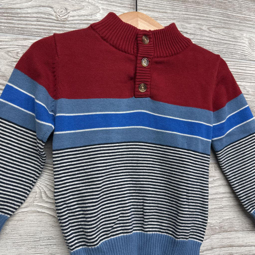 Henley Sweater Stripes 12-18M