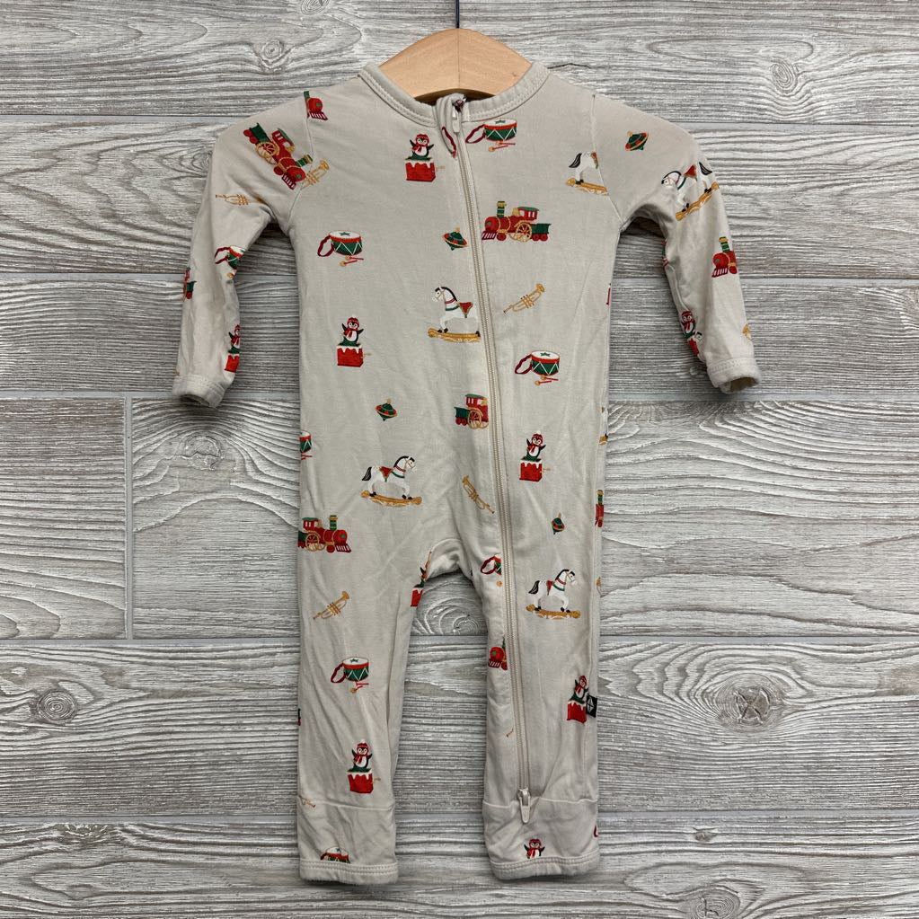 Bamboo Coverall Penguin, Train, Horse 3-6M