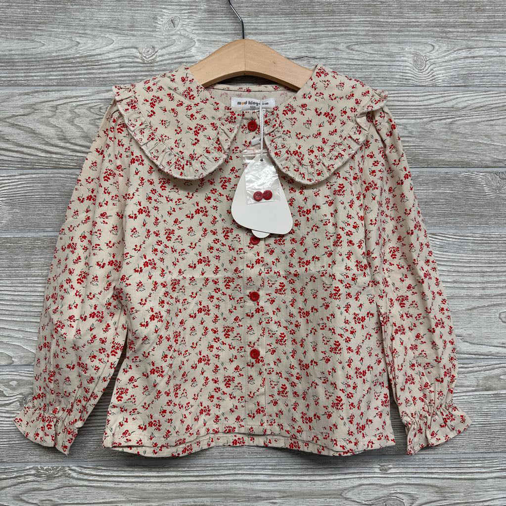 NEW Button Up Shirt Flowers 5