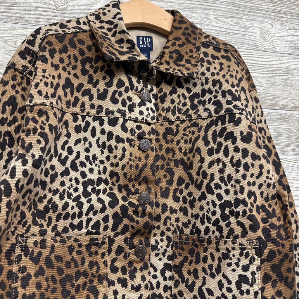 NEW Denim Jacket Animal Print 6-7