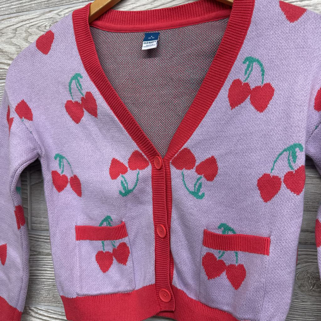 Sweater Cardigan Cherries 6-7