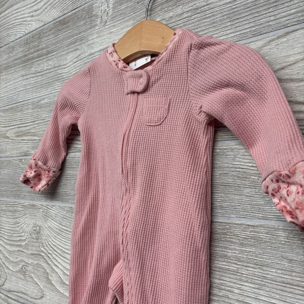 Waffle Knit Sleep & Play Flowers NB