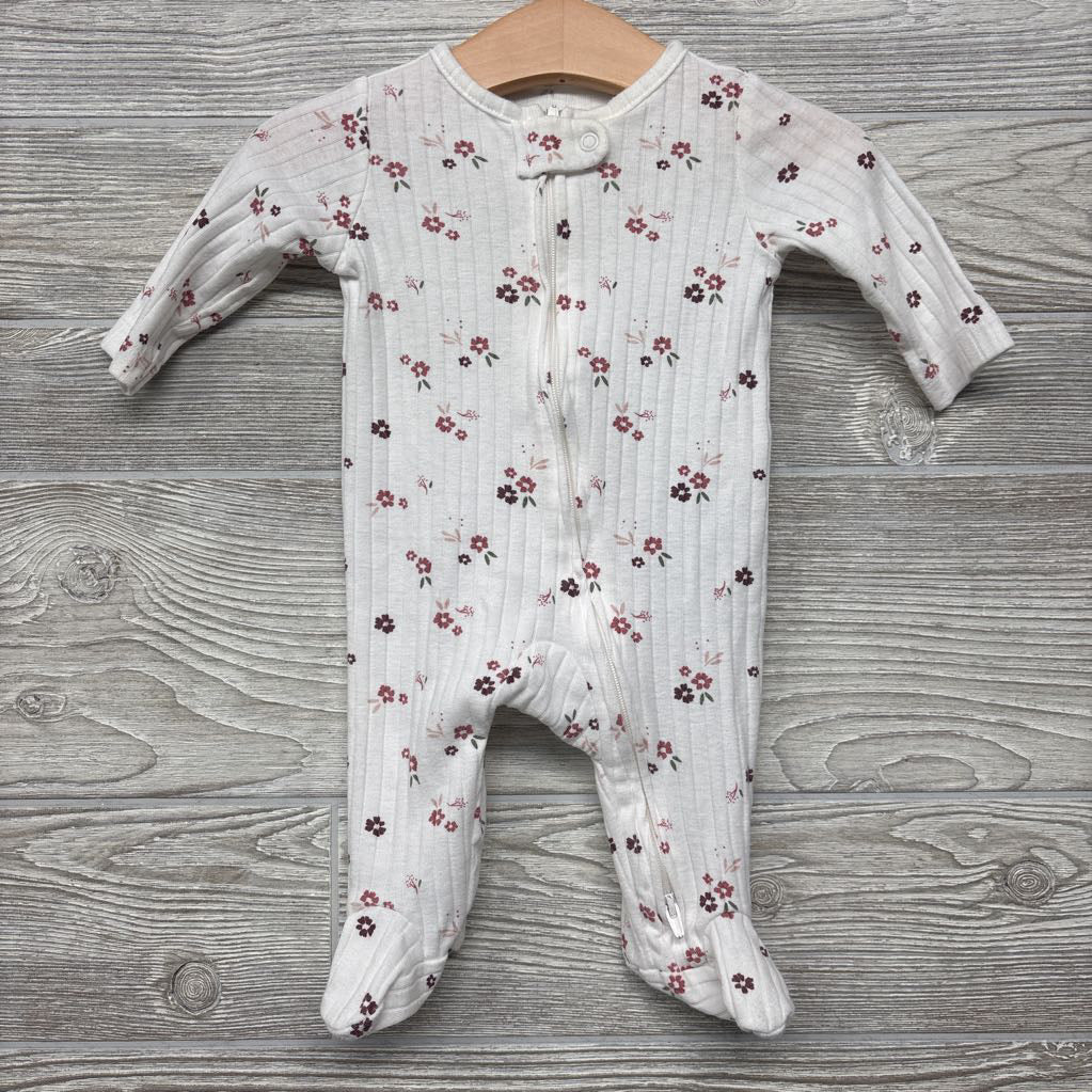 Ribbed Sleep & Play Flowers 0-3M