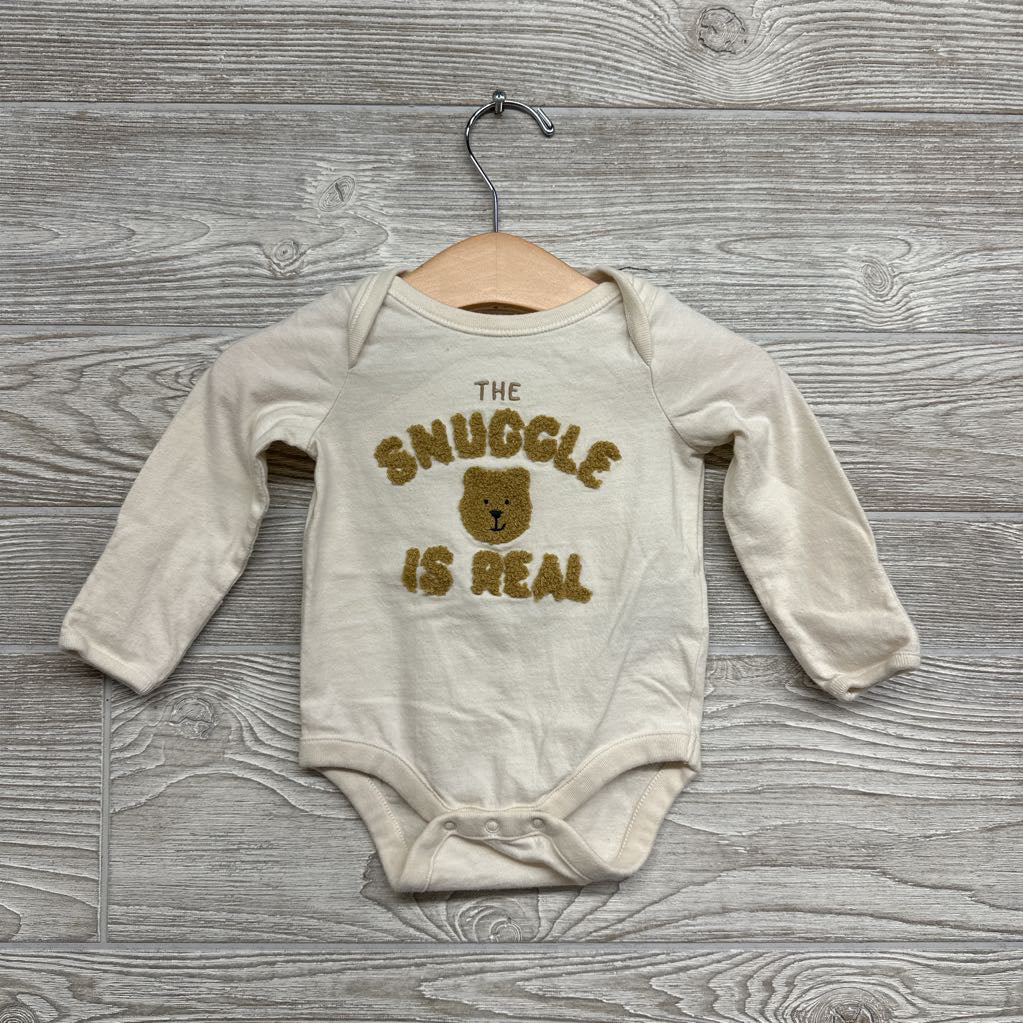 Organic LS Bodysuit The Snuggle Is Real 0-3M