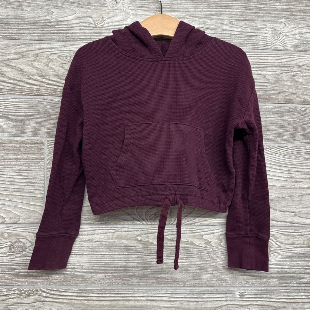 Hooded Waffle Knit Pullover 5
