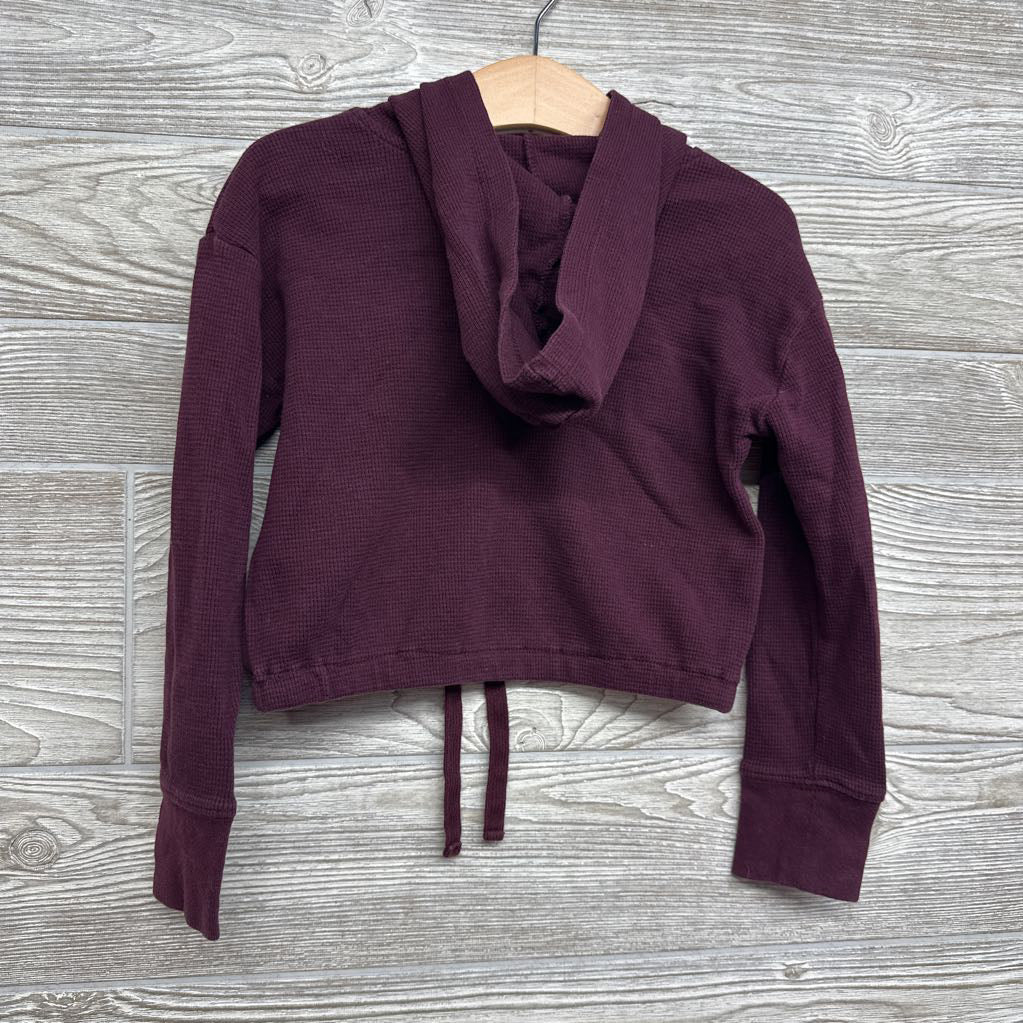 Hooded Waffle Knit Pullover 5