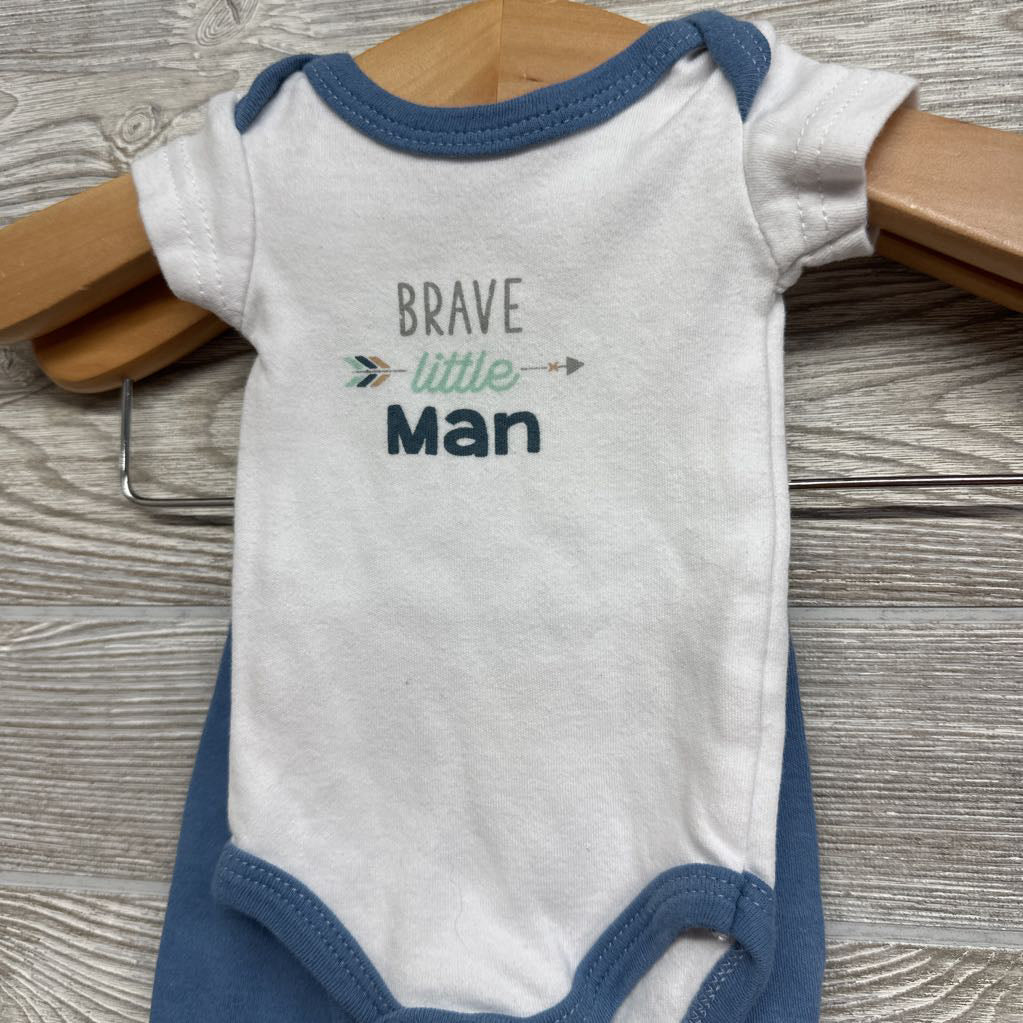 Bodysuit & Pants Brave Little Man Preemie