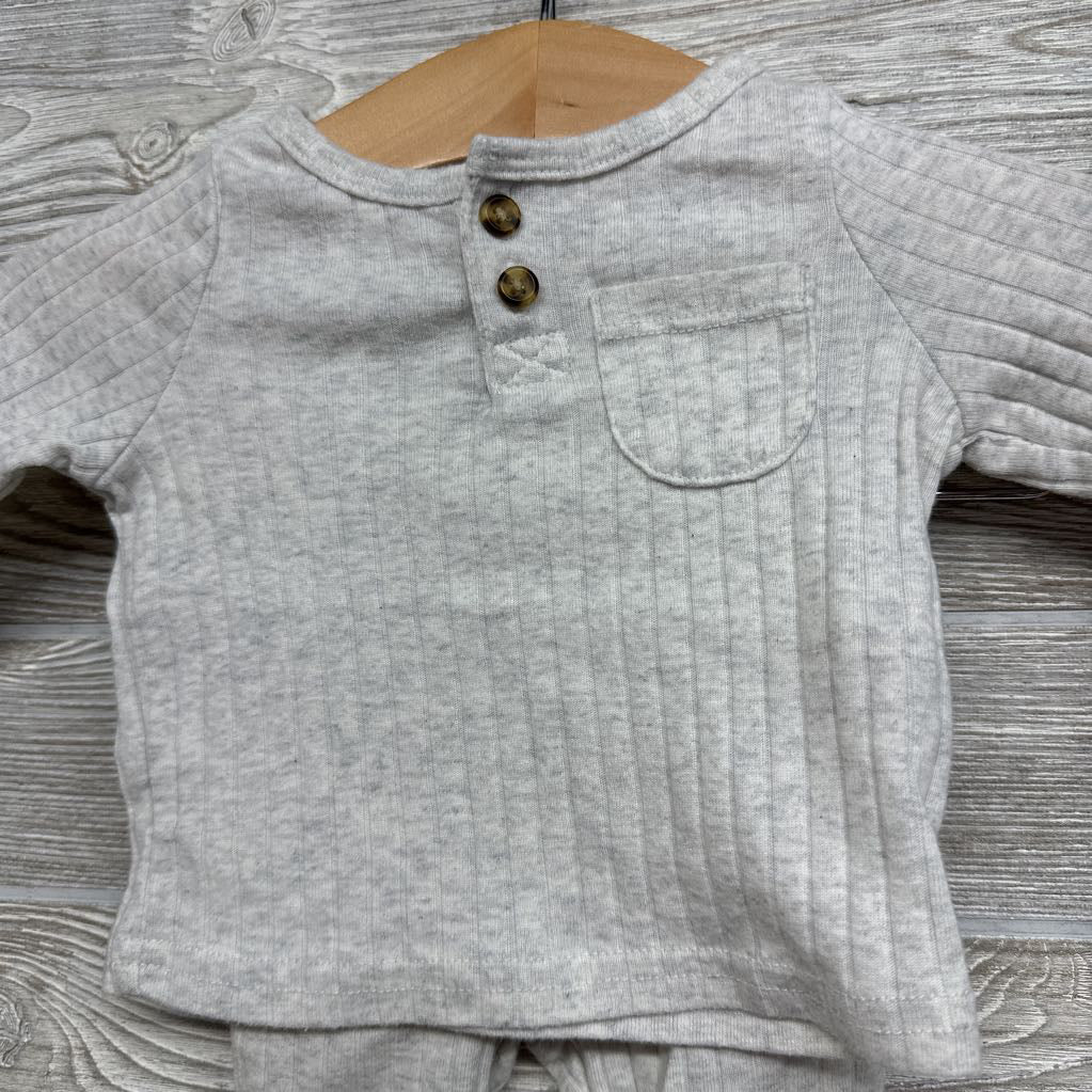 Ribbed Pocket Henley & Pants NB