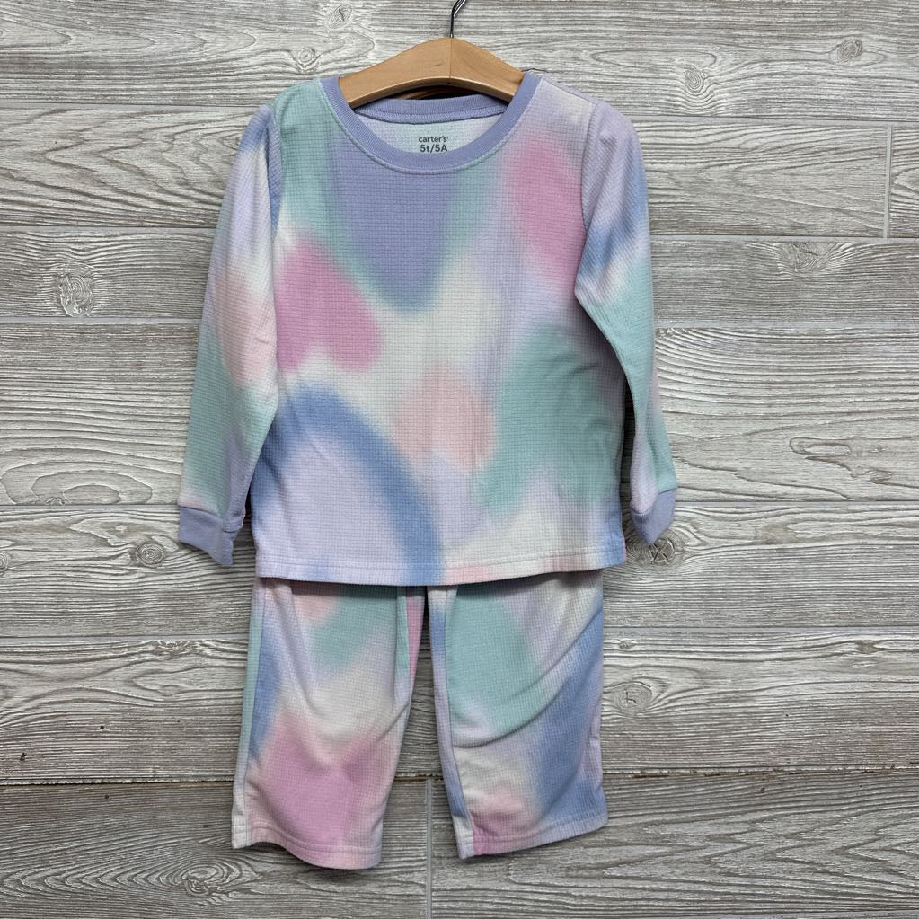2 Pc Textured Pj Tie Dye 5