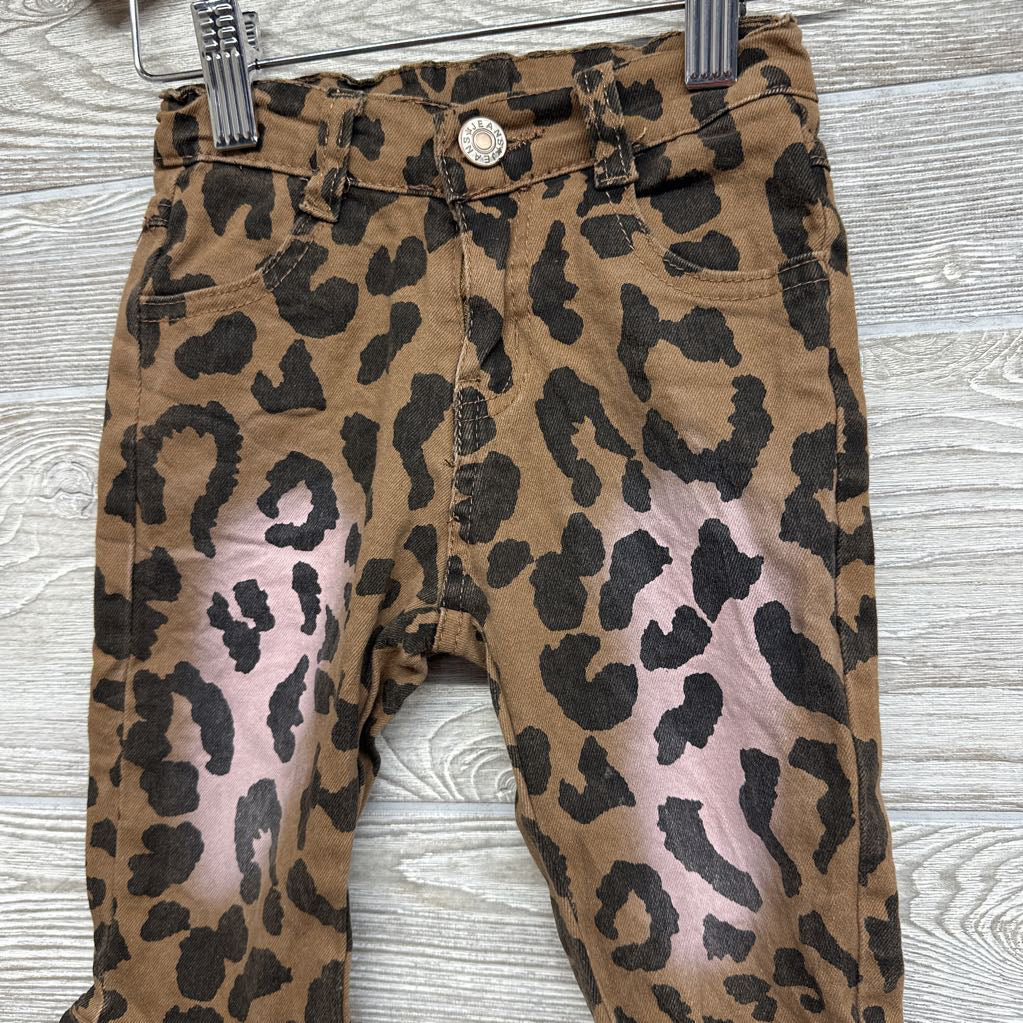 Animal Print Flare Jeans 3t