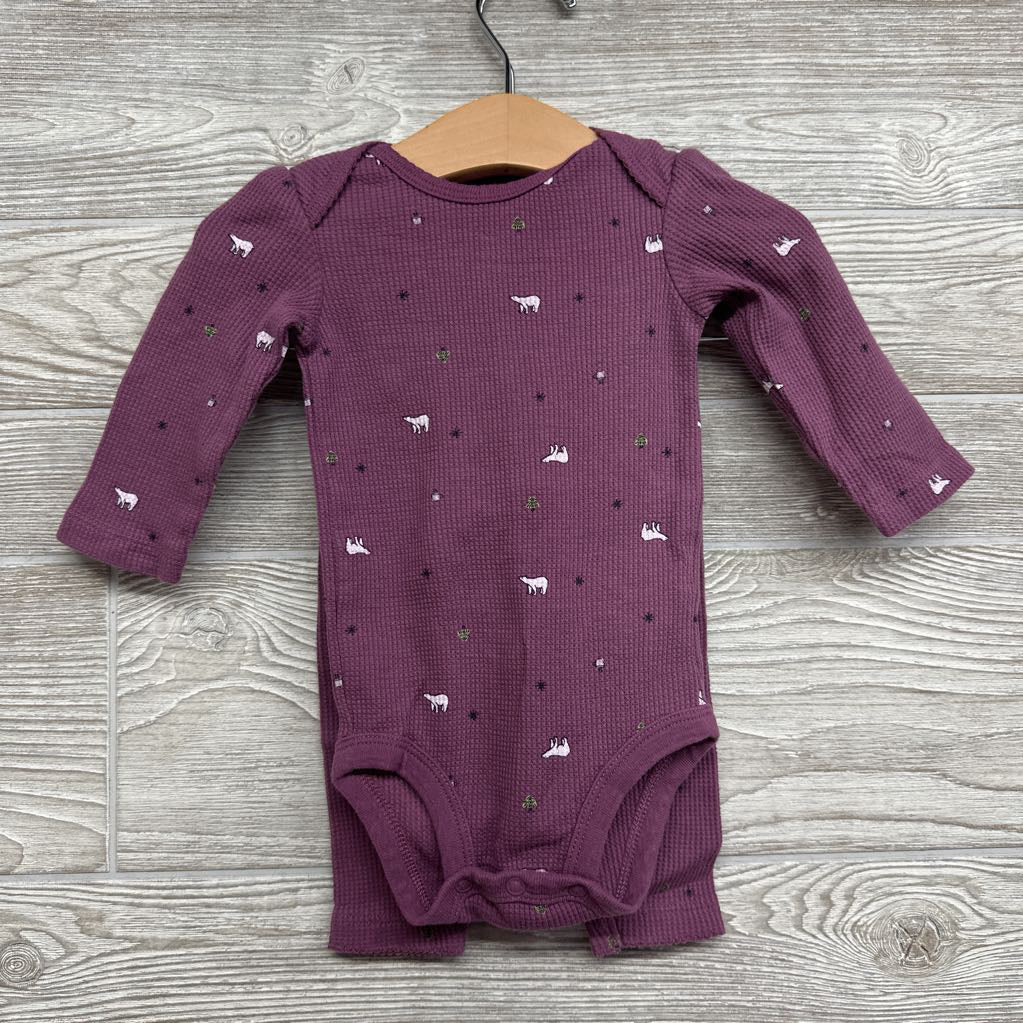 Waffle Knit Bodysuit & Pants Bears 6M