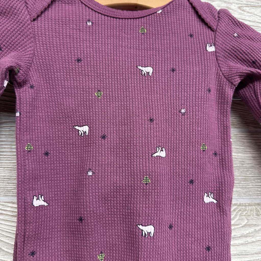 Waffle Knit Bodysuit & Pants Bears 6M