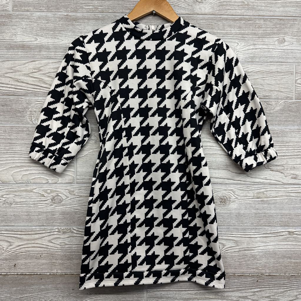 Houndstooth LS Dress 7-8