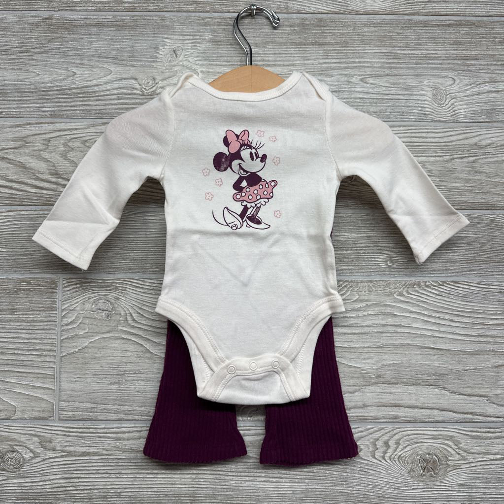 NEW Sherpa Jacket, Bodysuit Minnie Mouse & Ribbed Pants 3M