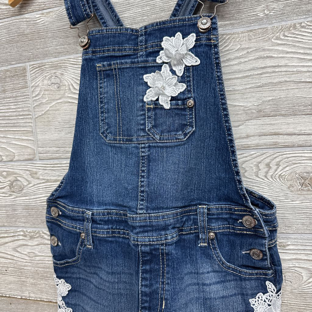 Denim Shortalls Flowers 16