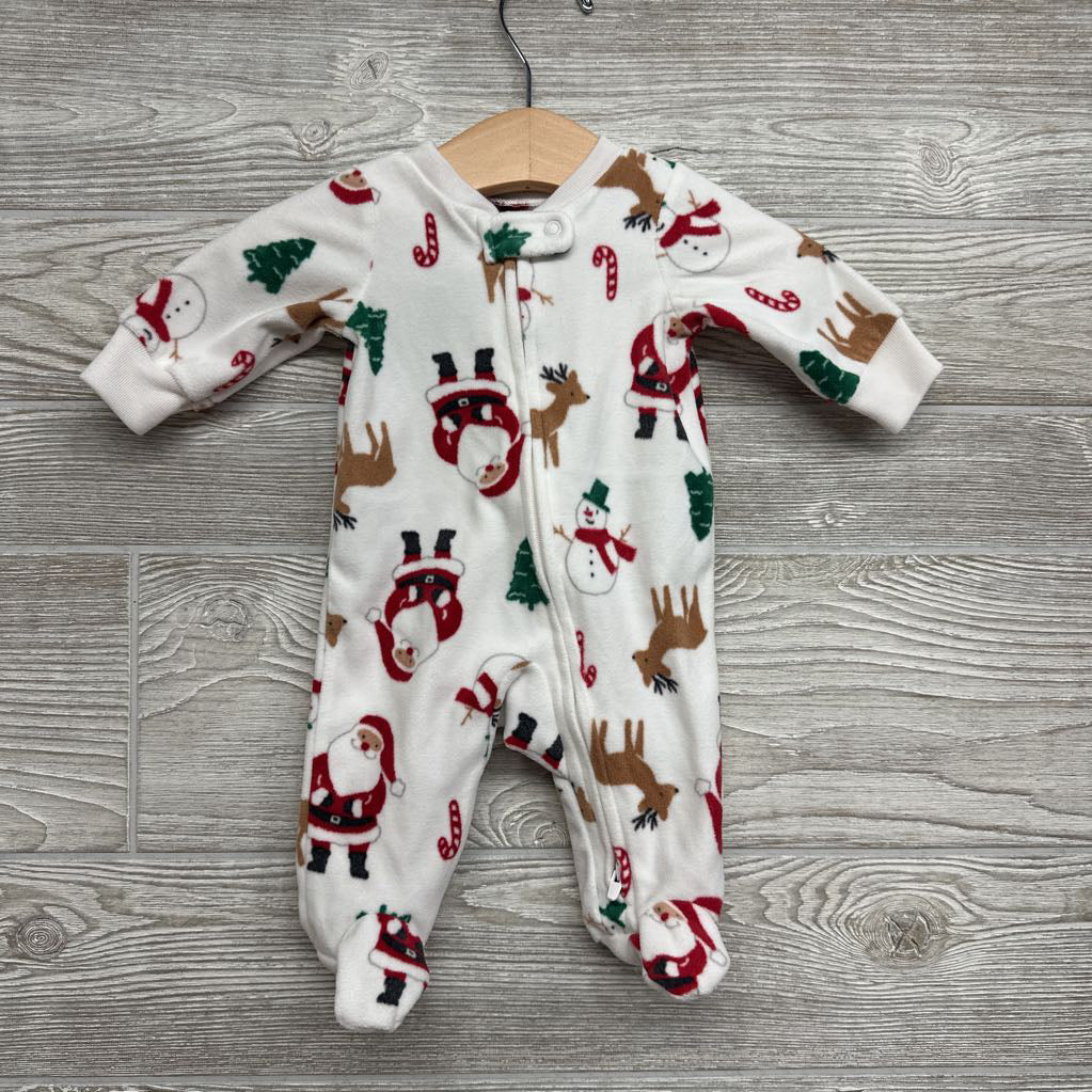 Blanket Sleeper Santa, Trees & Reindeer Nb