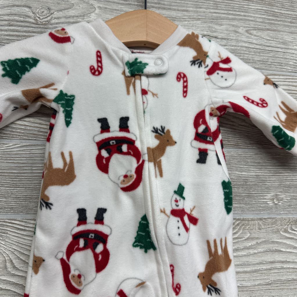 Blanket Sleeper Santa, Trees & Reindeer Nb