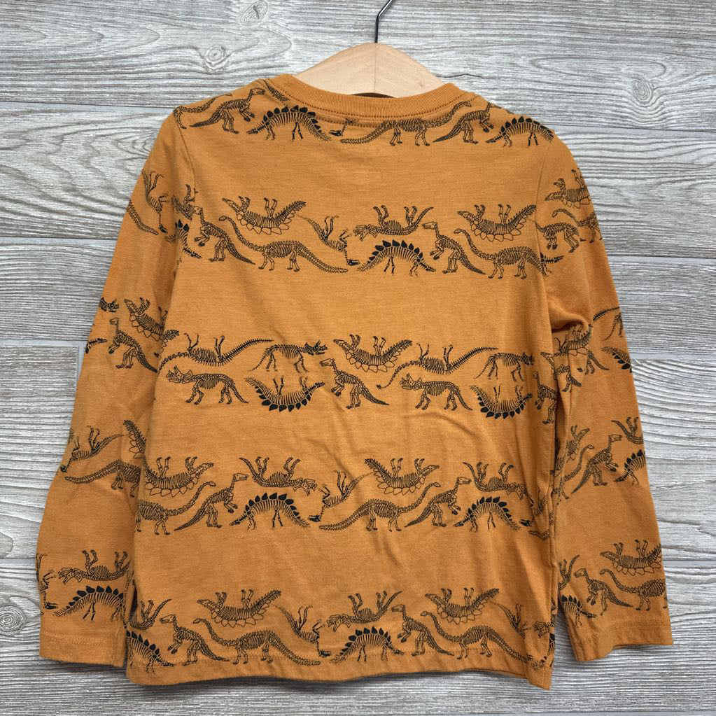 LS Shirt Skeleton Dinosaurs 5t