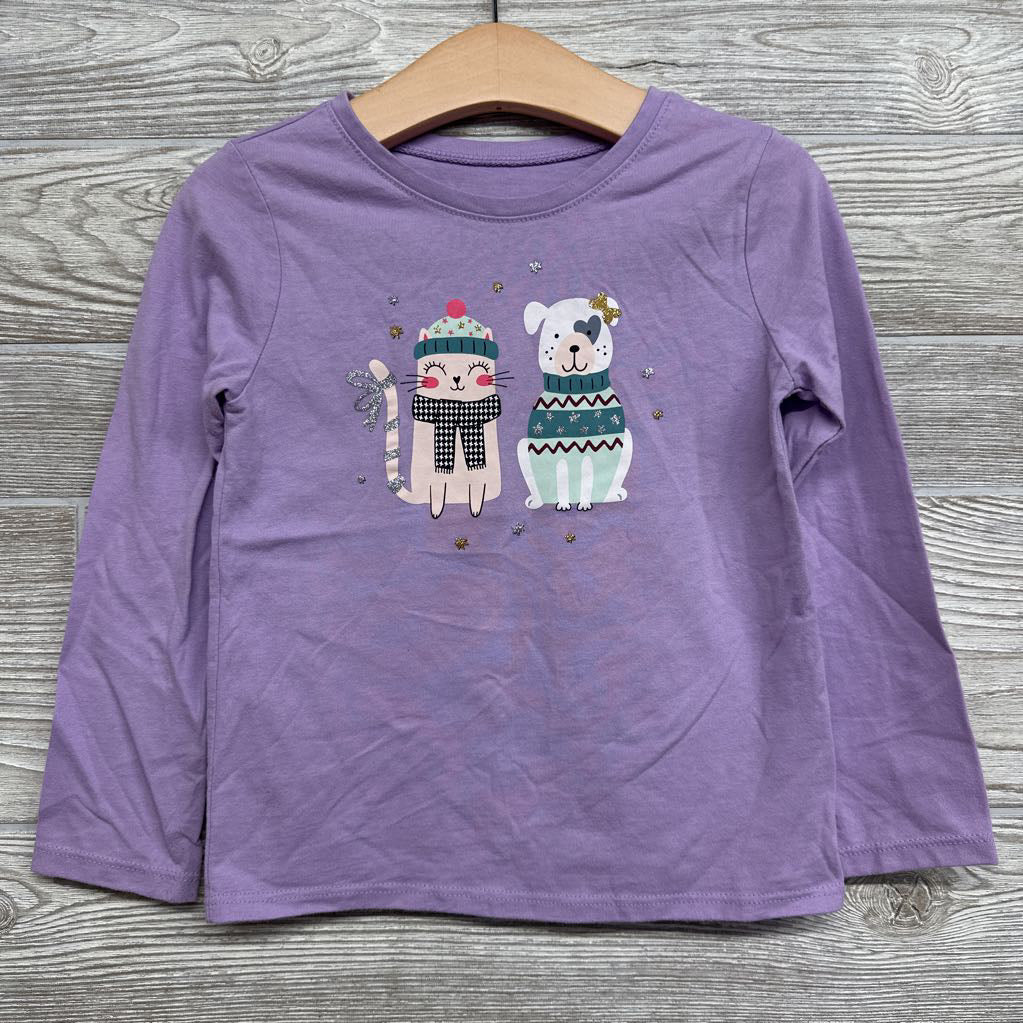 LS Shirt Cat & Dog 4t
