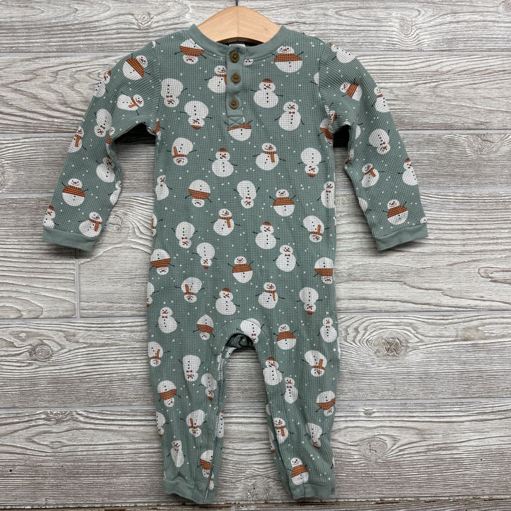 Waffle Knit Outfit Snowmen 18-24M