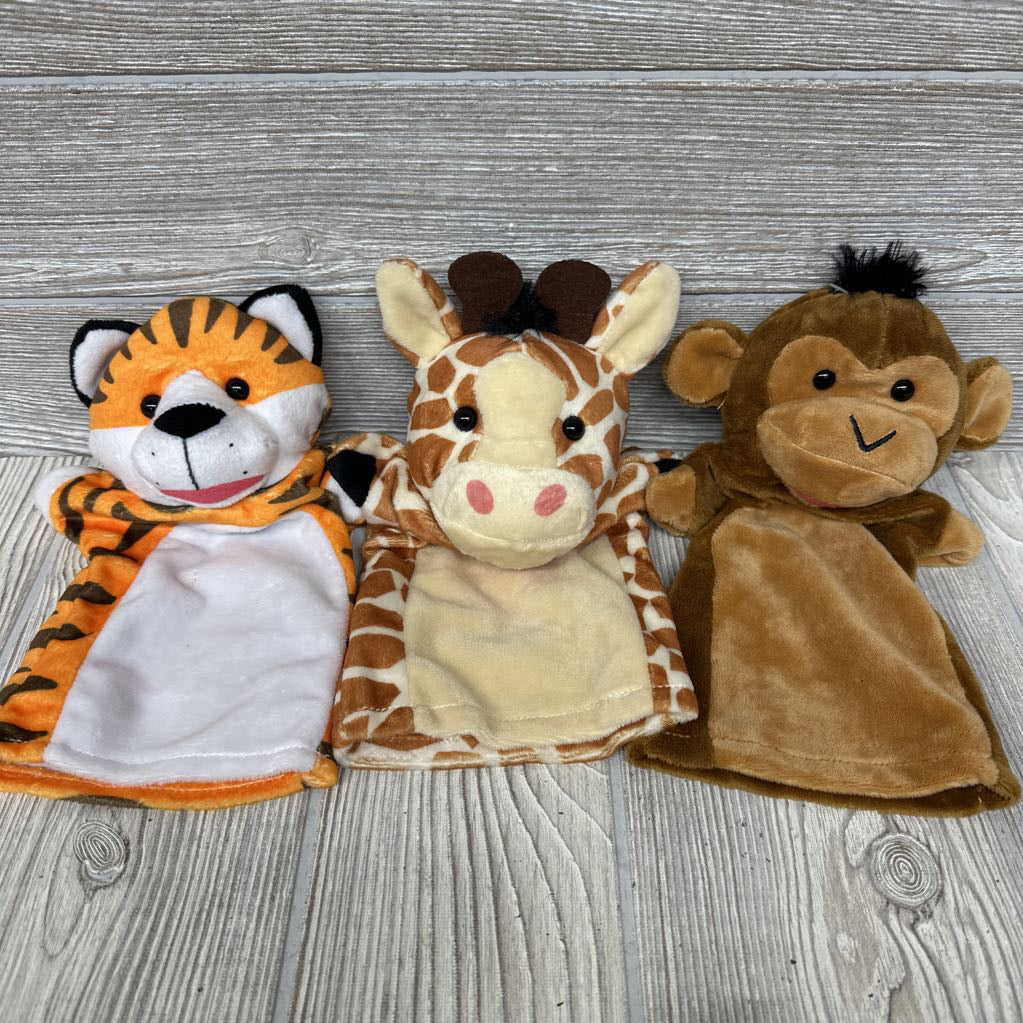 5 Pk Animal Friends Hand Puppets