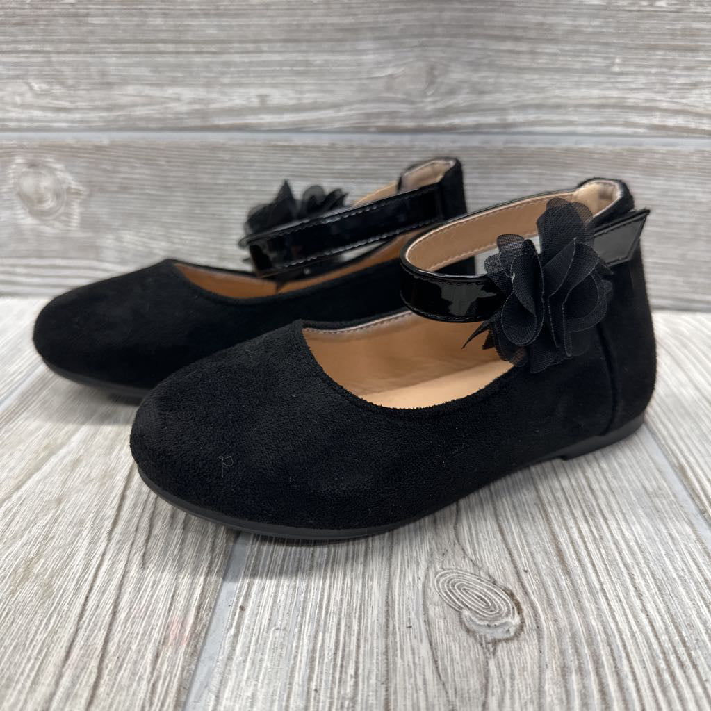 Flats W/ Ankle Strap Tulle Flower