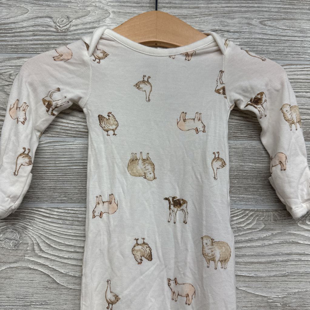 Bambo Gown Farm Animals NB