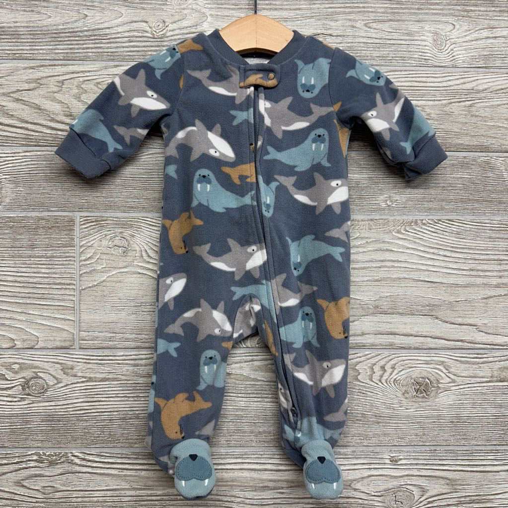 Blanket Sleeper Whales, Sharks 0-3M