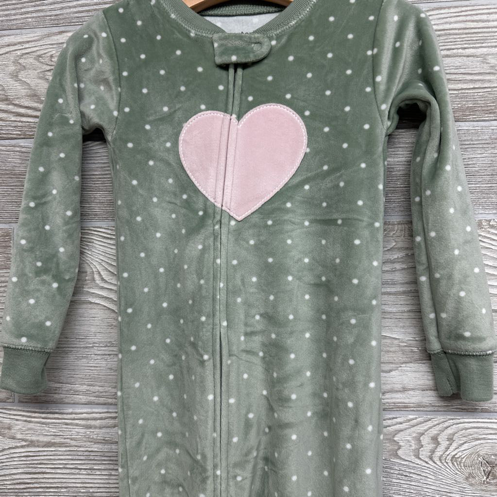 Plush Sleeper Heart & Dots 2t