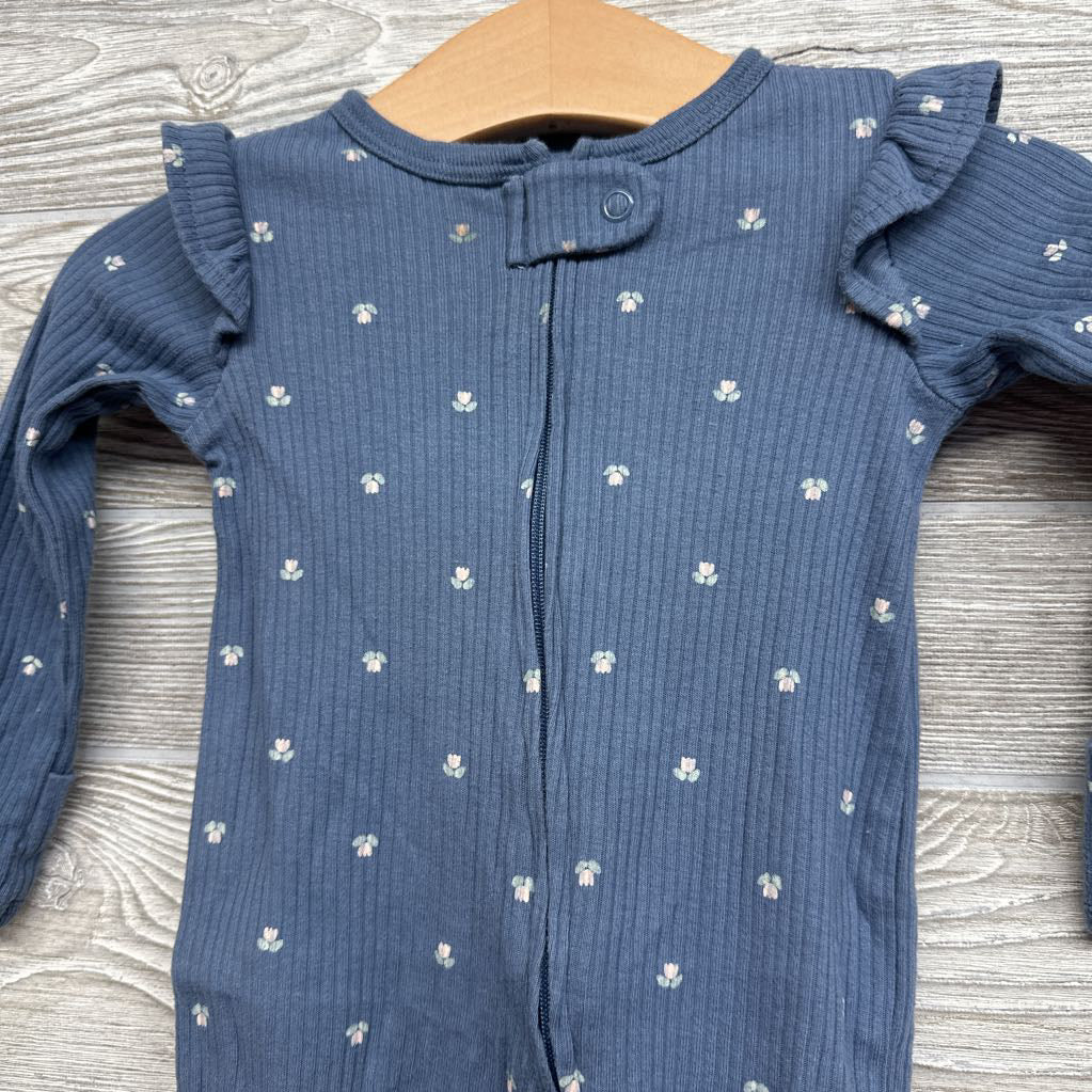 Ribbed Ruffle Sleep & Play Flowers 3M