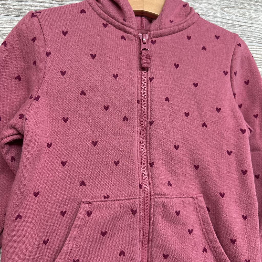 Full Zip Hoodie Hearts 5t