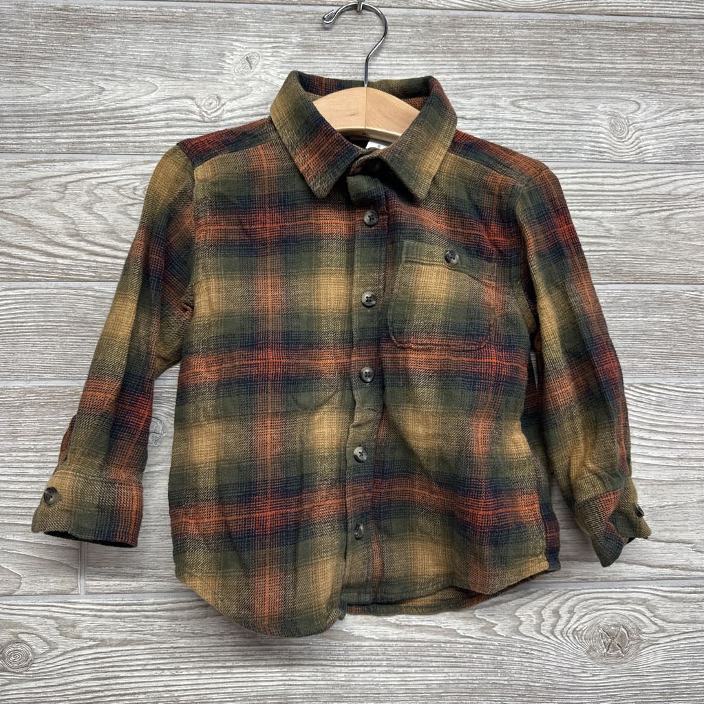Flannel Button Up Shirt 3t