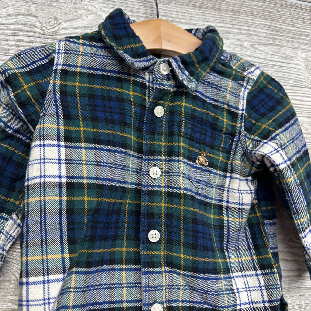 Plaid Button Up Shirt 12-18M