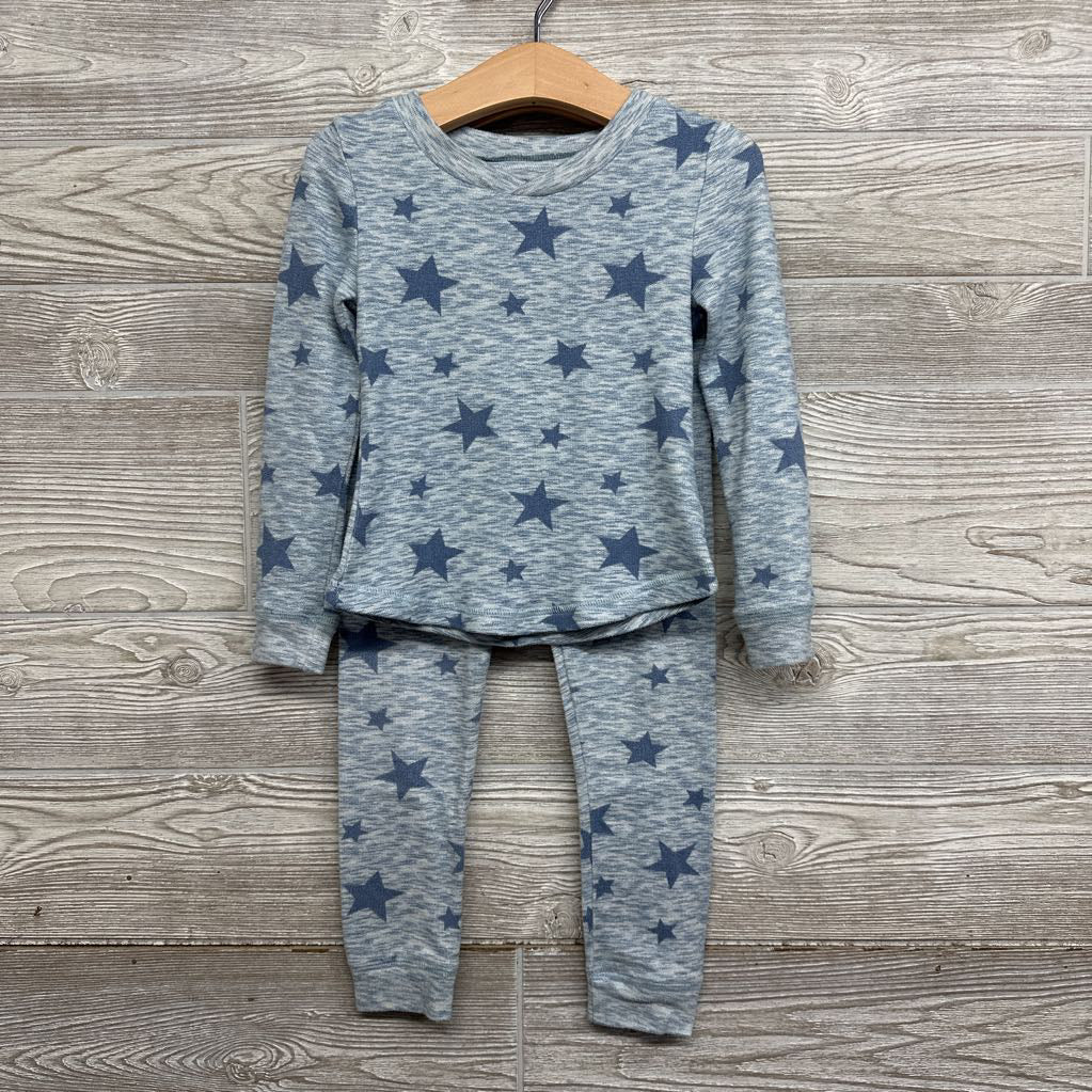 2 Pc LS Cozy PJs Stars 4t