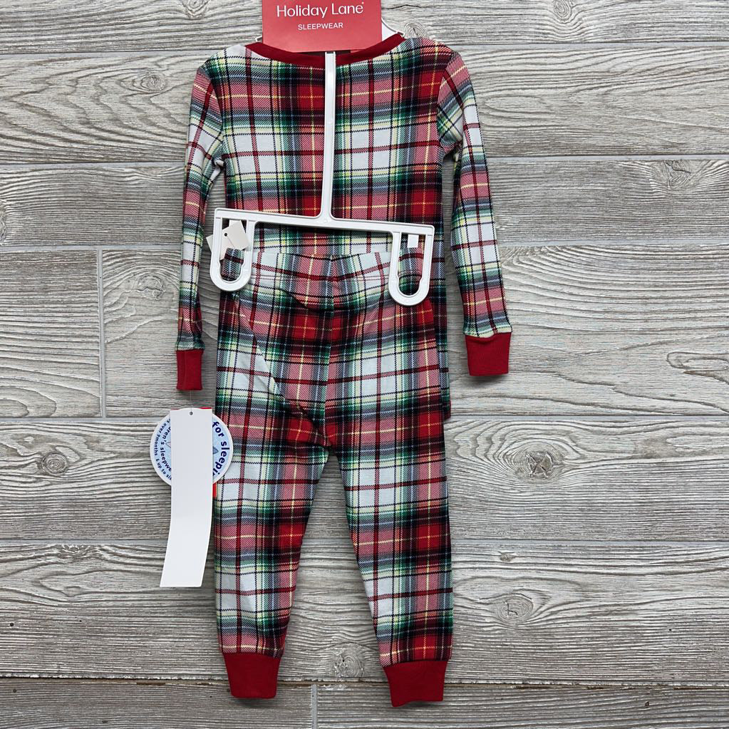 NEW Plaid 2 Pc Pj 12M