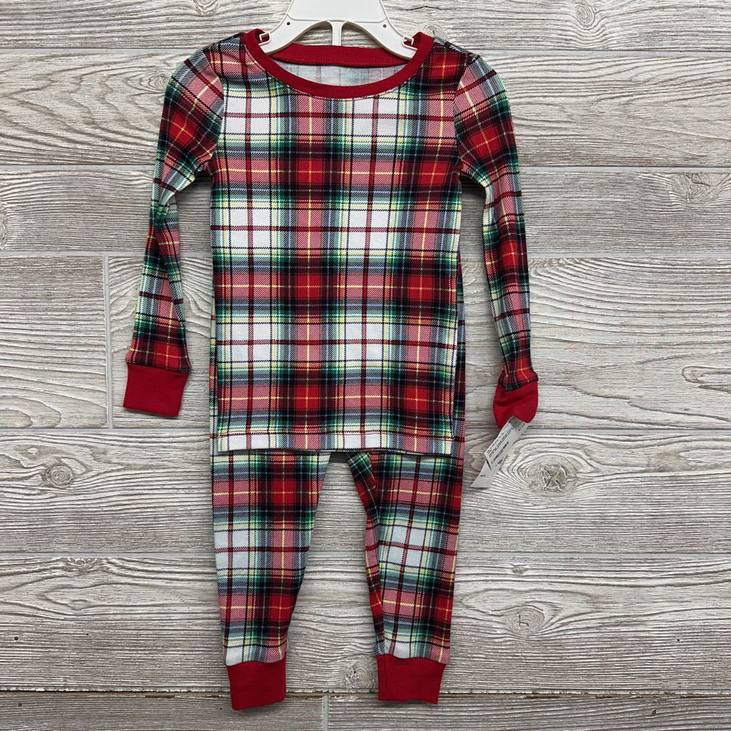 NEW Plaid 2 Pc Pj 3t