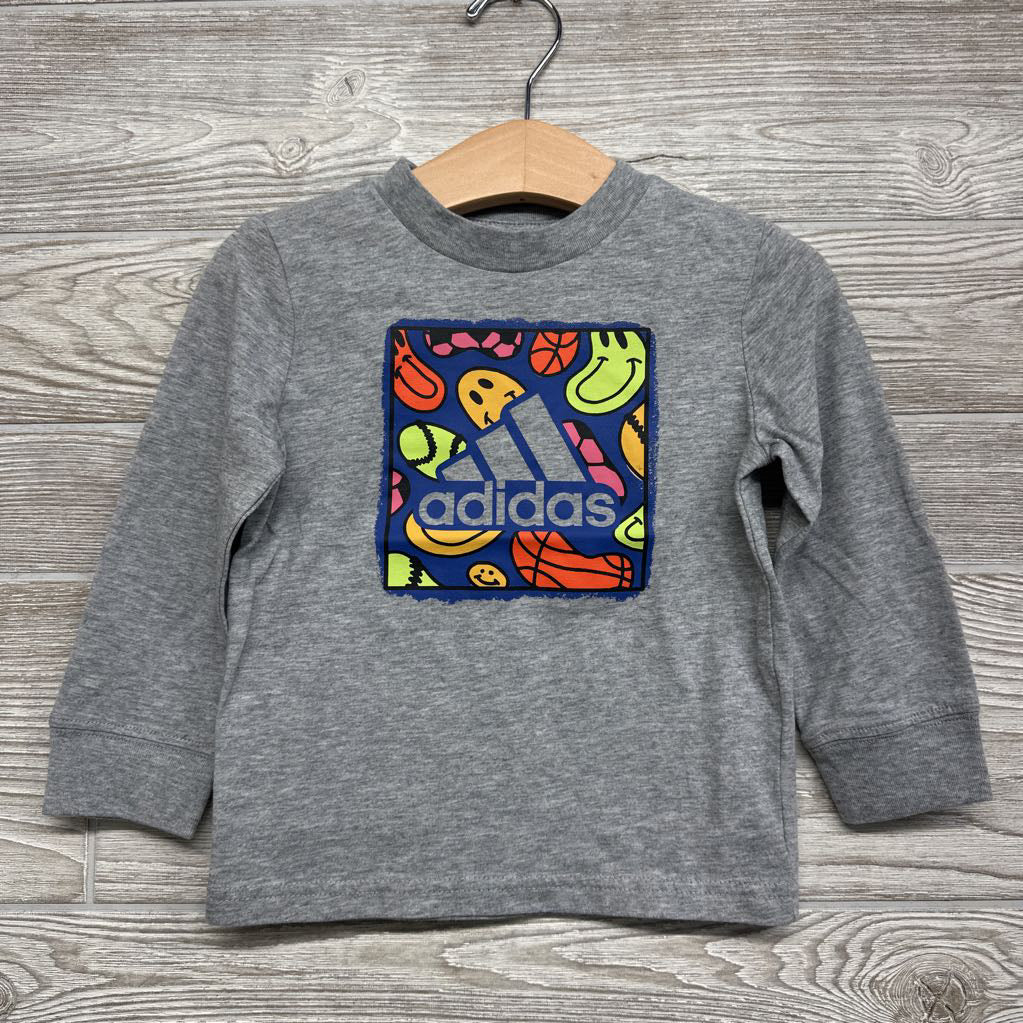 LS Shirt Smiley Faces & Logo 2t