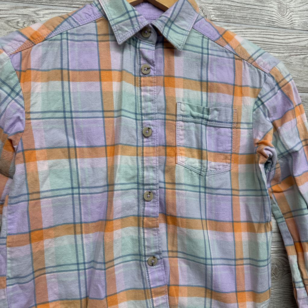 Flannel Button Up Shirt 7-8