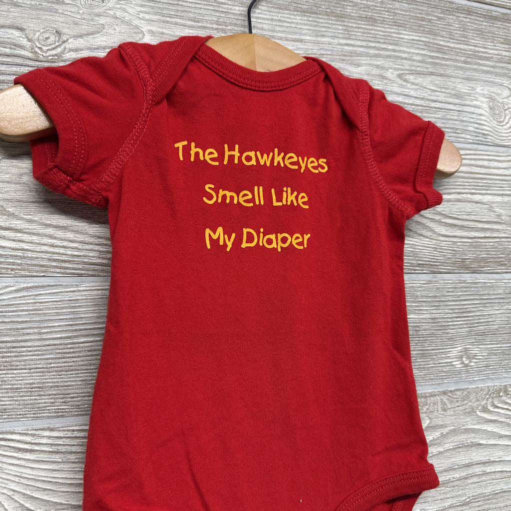 Bodysuit The Hawkeyes Smell Like My Diaper 6M