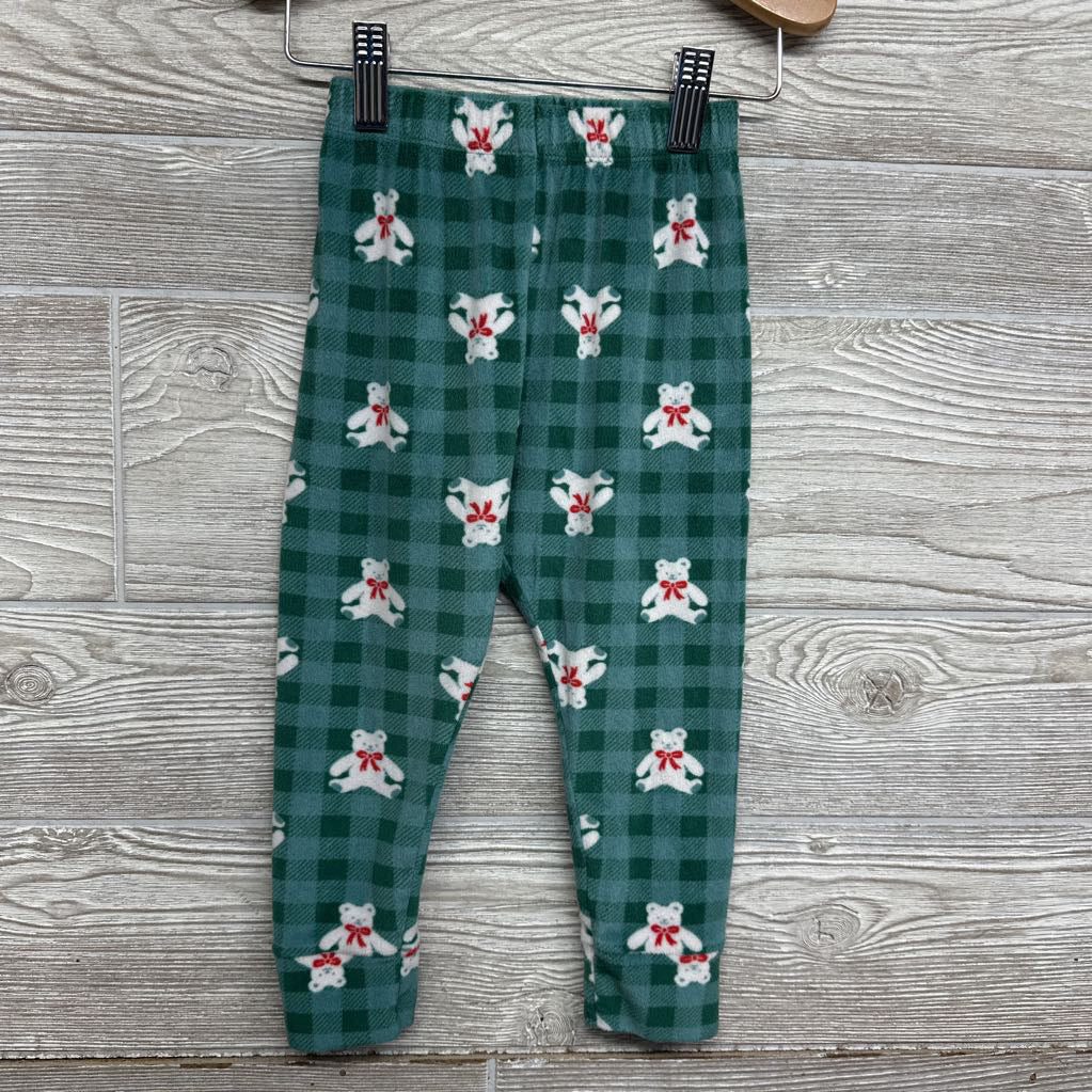 Plush 2 Pc Pj Gingham & Bears 3t