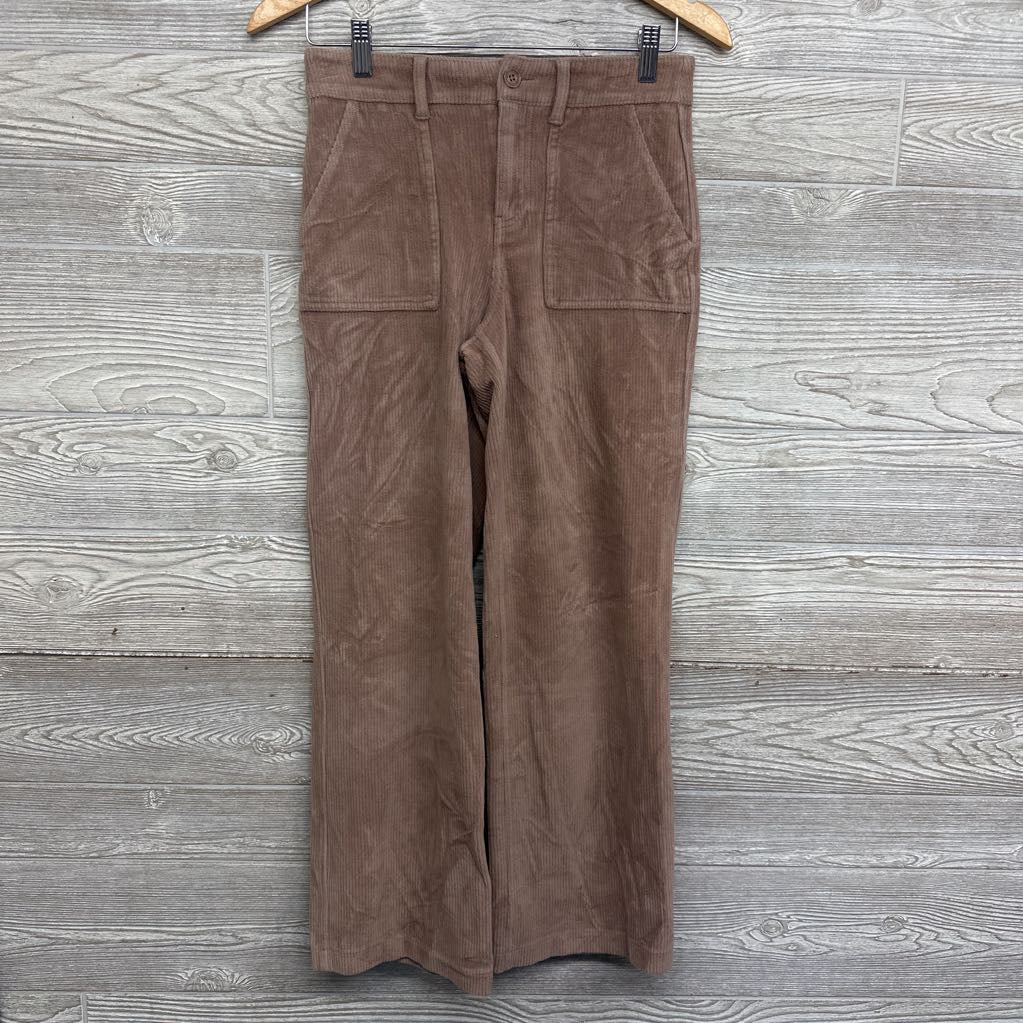 High Rise Wide Leg Corduroy Pants 13/14