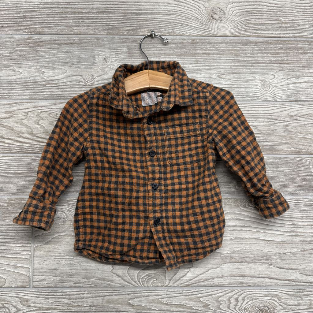 Gingham Button Up Shirt 12M
