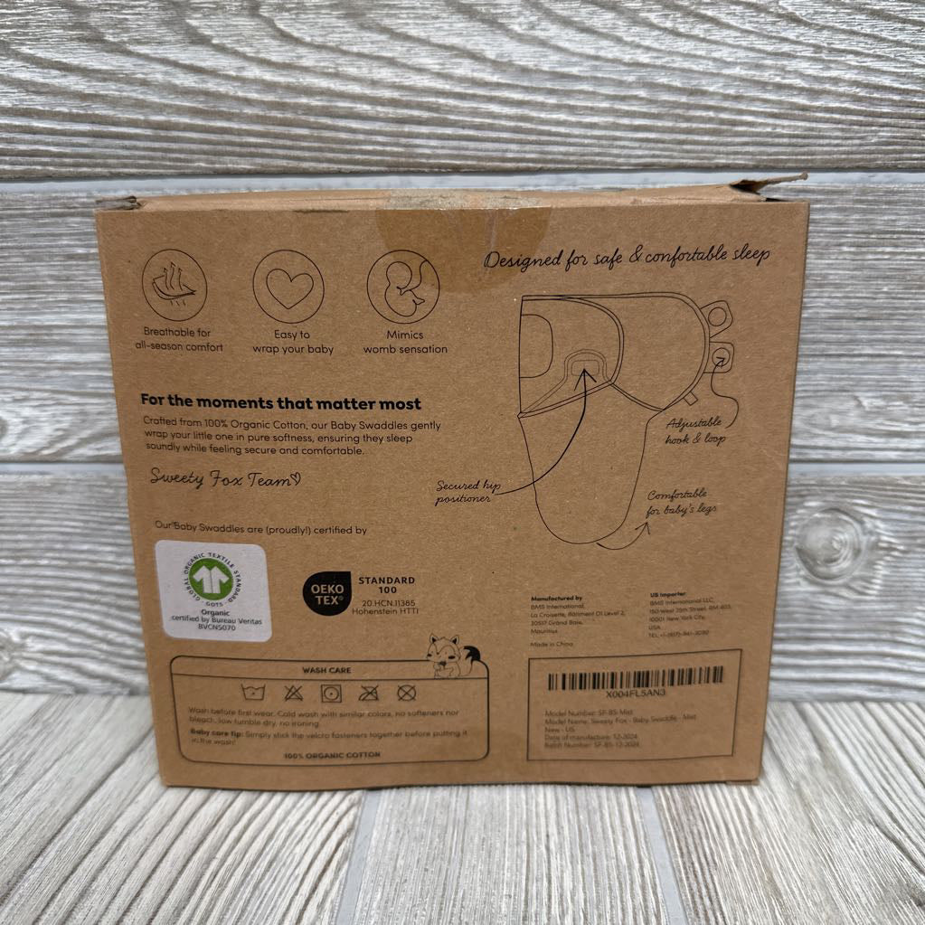 NEW 3 Pk Organic Swaddles