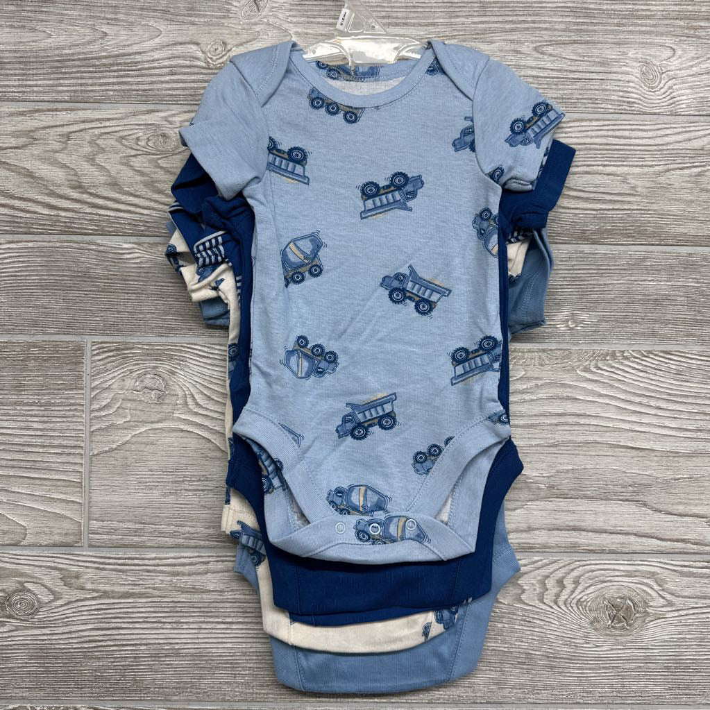 NEW 5 Pk Bodysuit Construction 3-6M