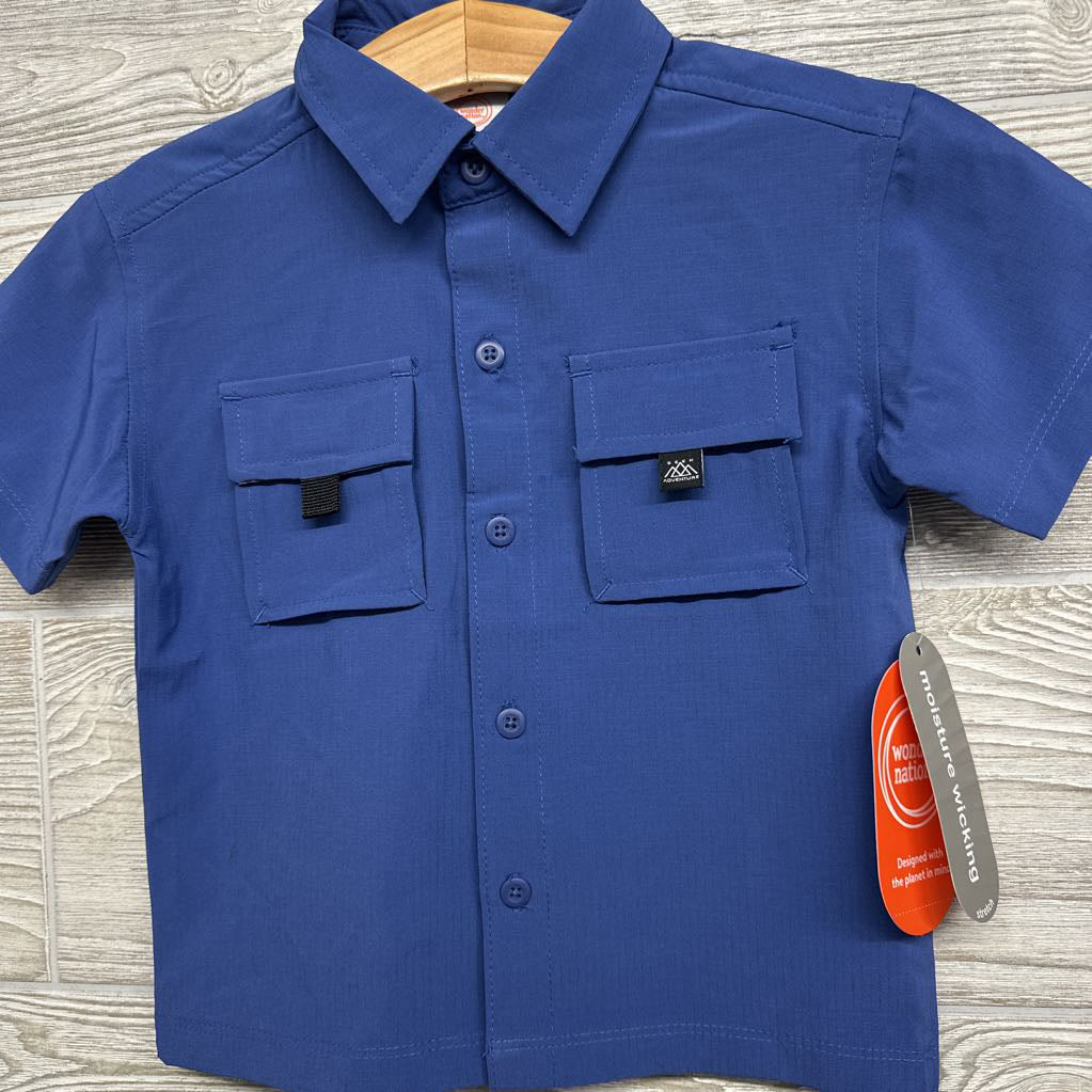 NEW SS Button Up Adventure Shirt 2t