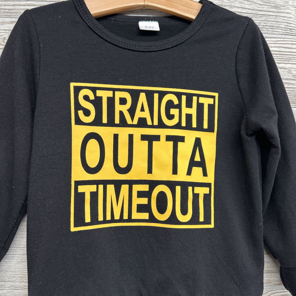 LS Shirt Straight Outta Timeout 3-4