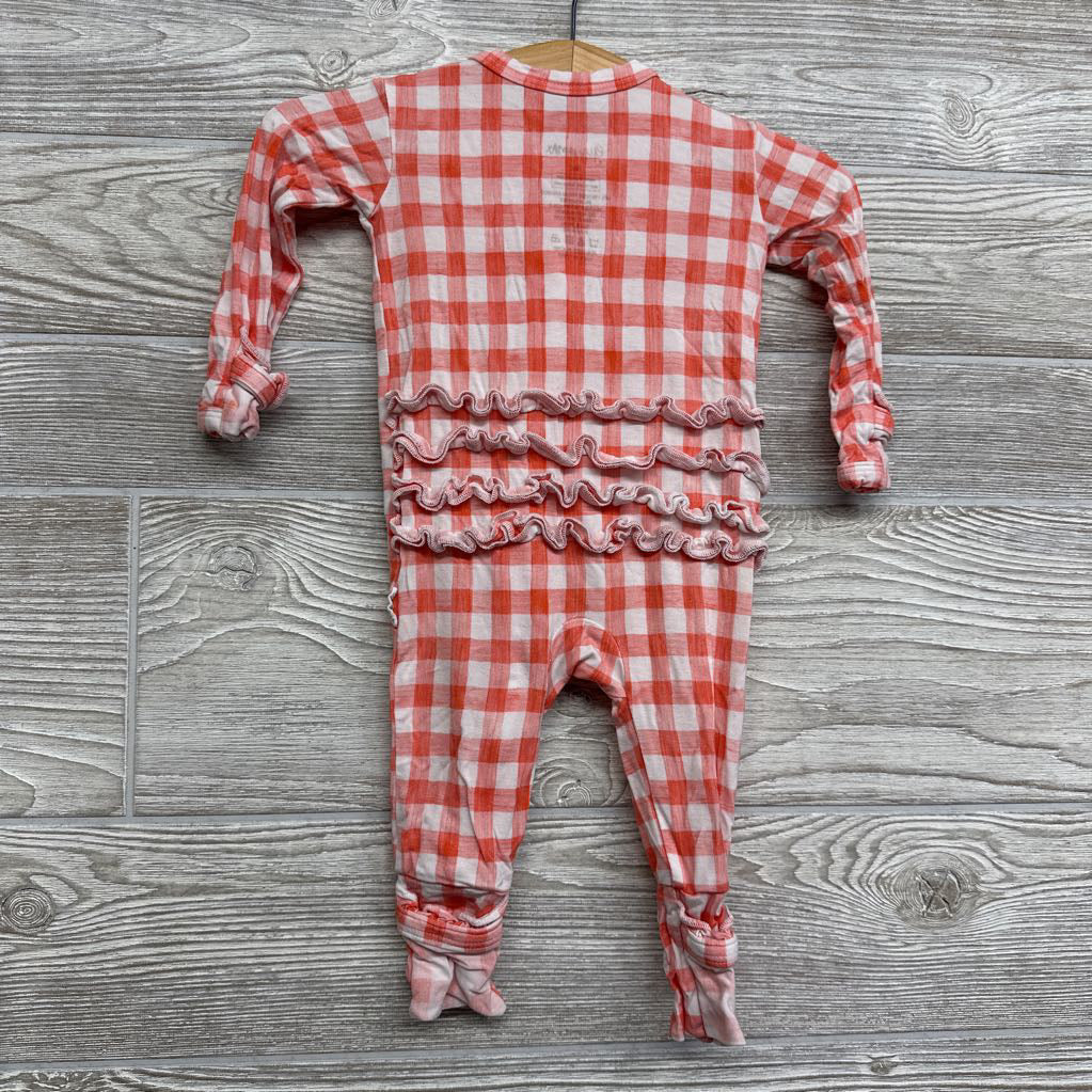 Bamboo Gingham Ruffle Outfit 3M